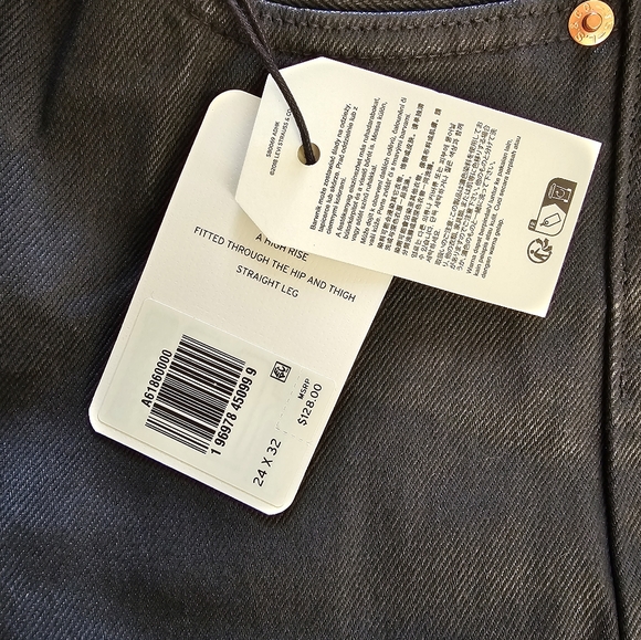 ❗️SALE❗️NWT! Levi's® Premium501® WAX COATED WOMEN'S JEANS 24/32 - Picture 4 of 4